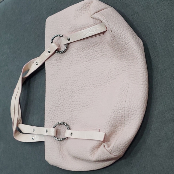 💥50% sale💥Marco Buggiani pink leather foldover handbag #1248 - Picture 2 of 12